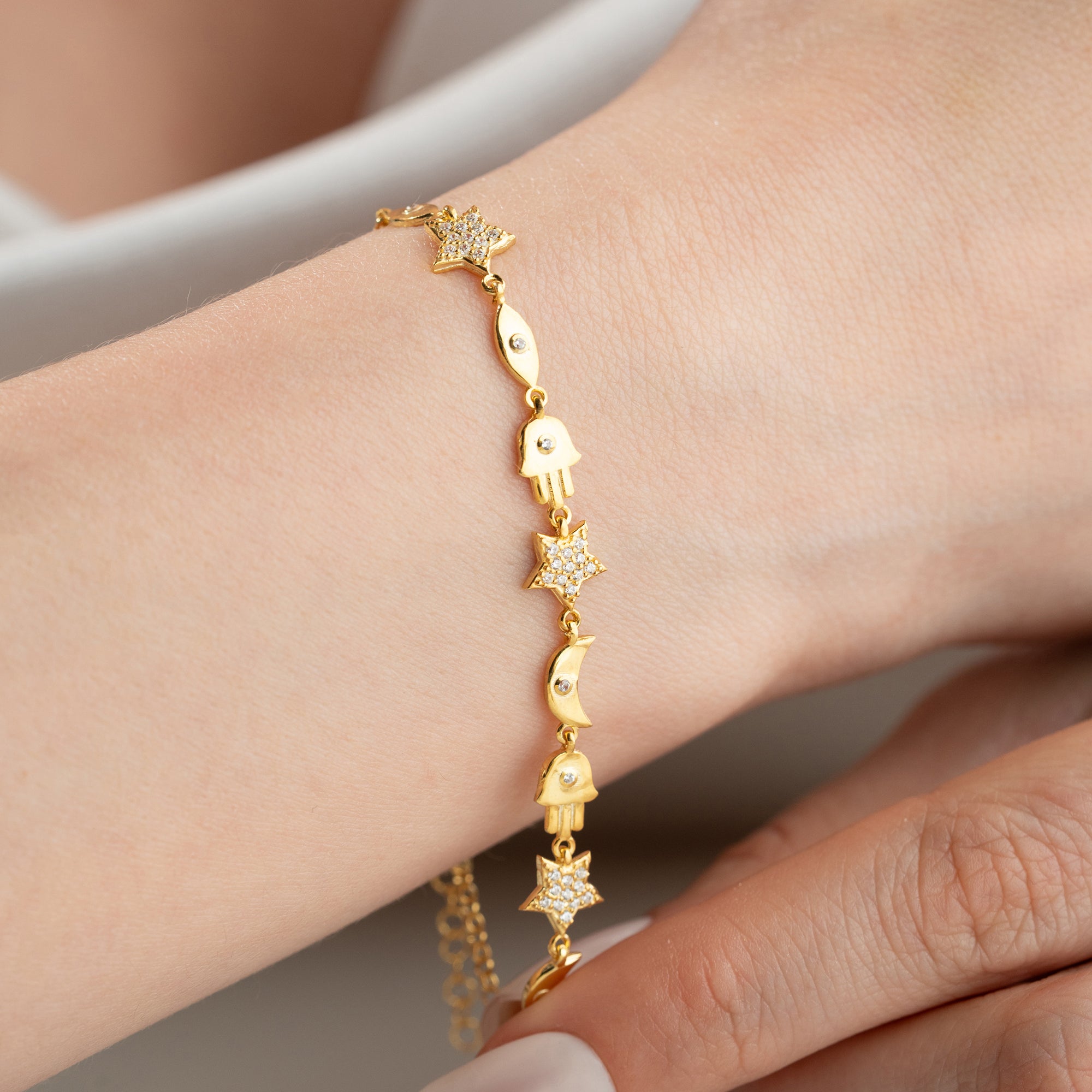 MINI NYX CHARM-ARMBAND | 925 SILVER