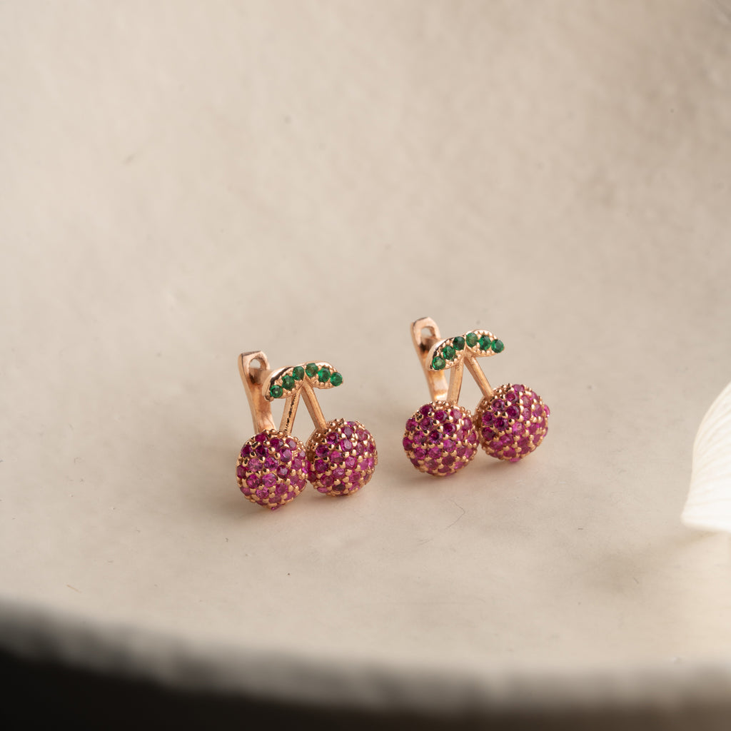 KÖRSBÄR ÖHANGEN | 925 SILVER