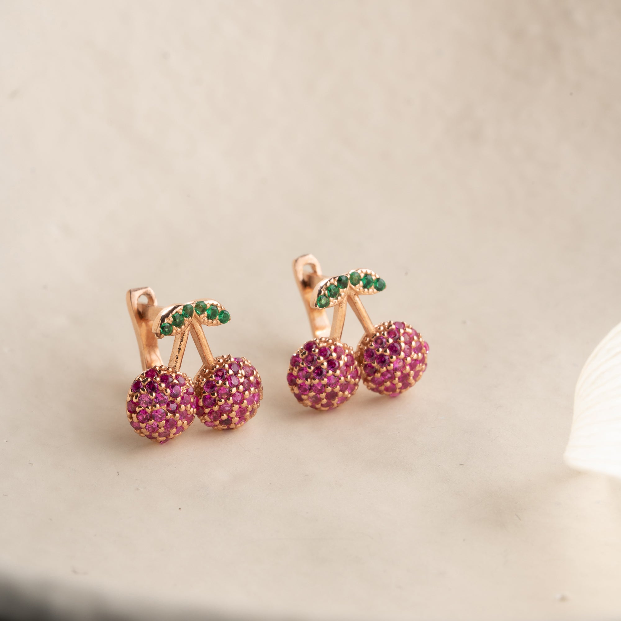 KÖRSBÄR ÖHANGEN | 925 SILVER