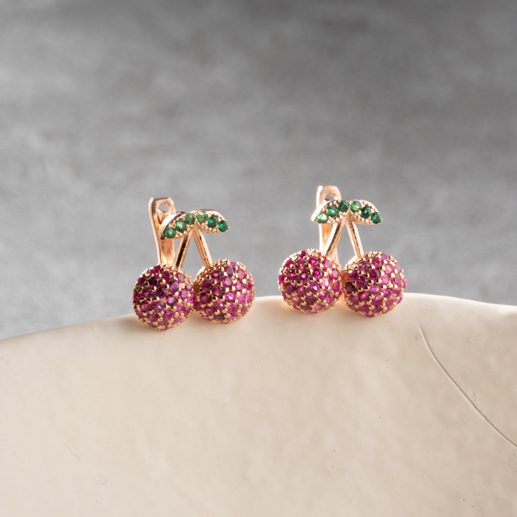 KÖRSBÄR ÖHANGEN | 925 SILVER