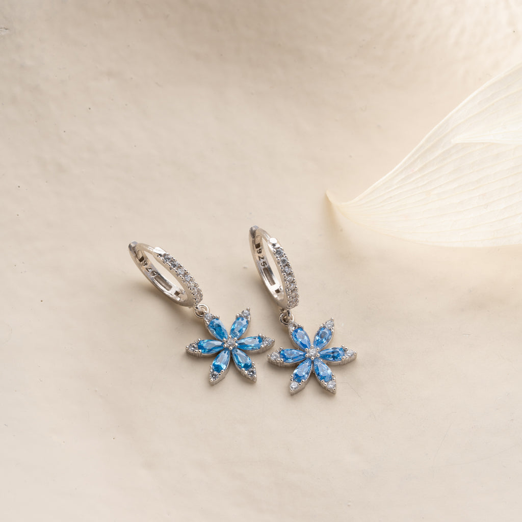 AQUA POLARIS ÖGONHÄNG | 925 SILVER