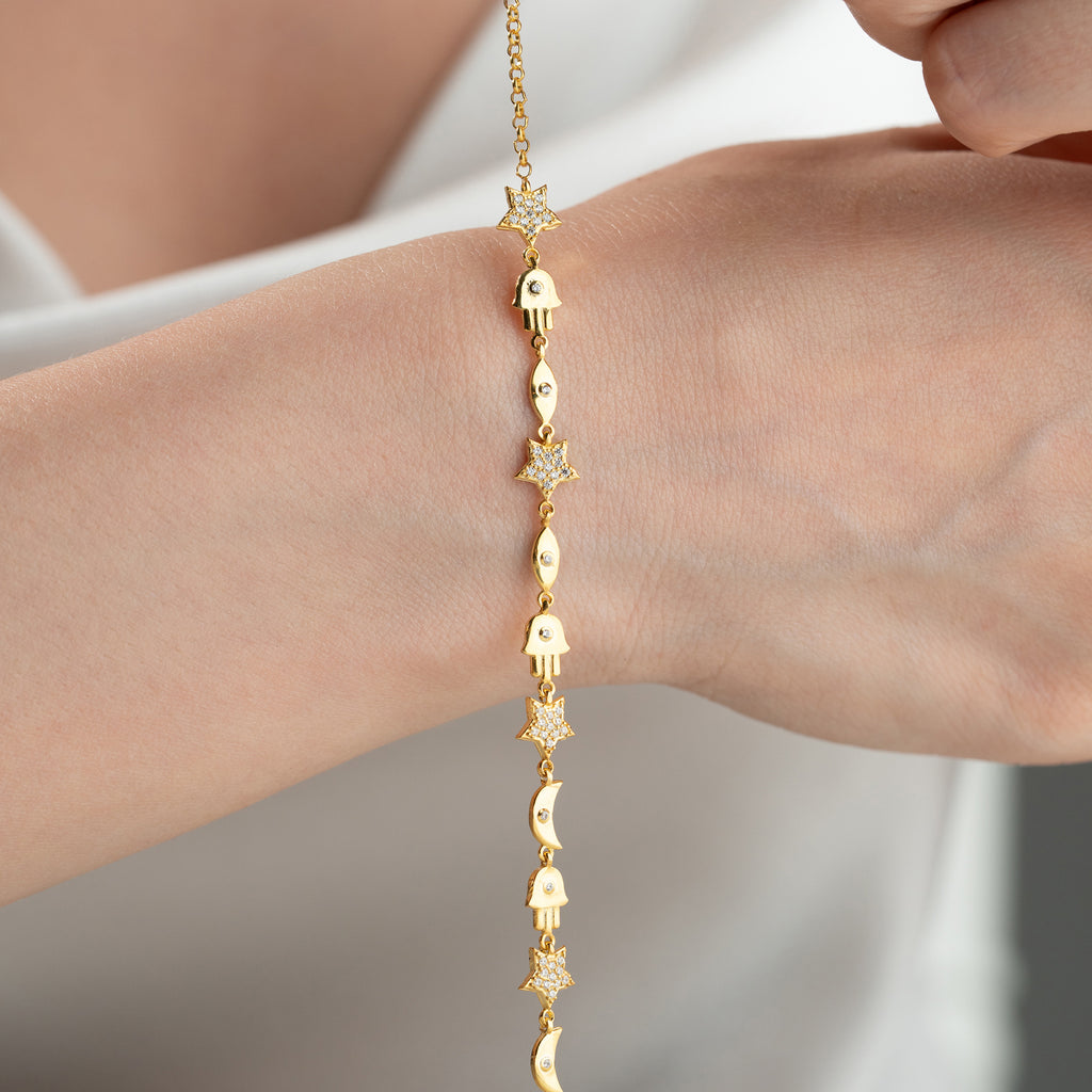 MINI NYX CHARM-ARMBAND | 925 SILVER