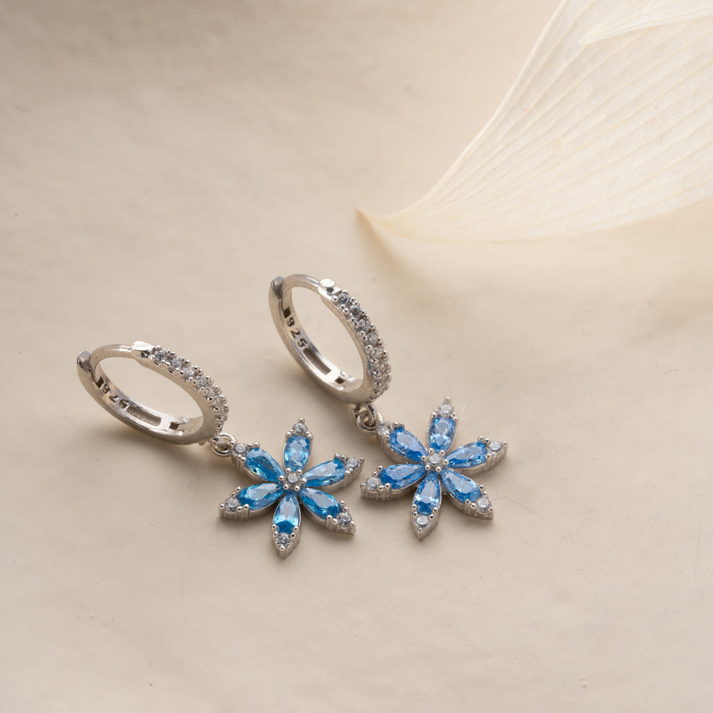 AQUA POLARIS ÖGONHÄNG | 925 SILVER