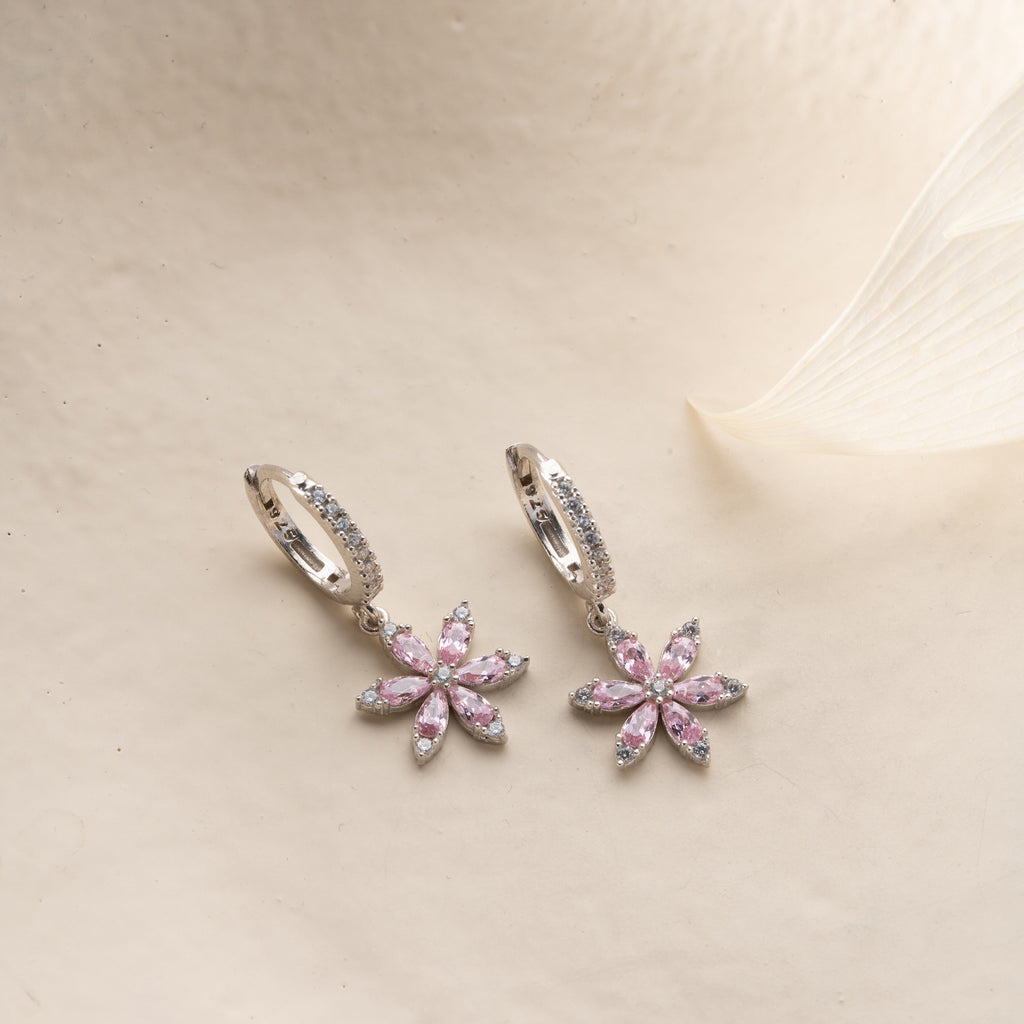 ROSA POLARIS ÖRONHÄNGAR | 925 SILVER