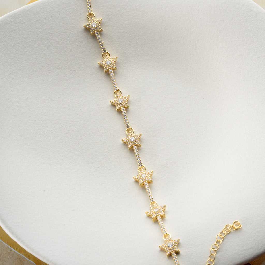 Armband med isstjärna | 925 silver