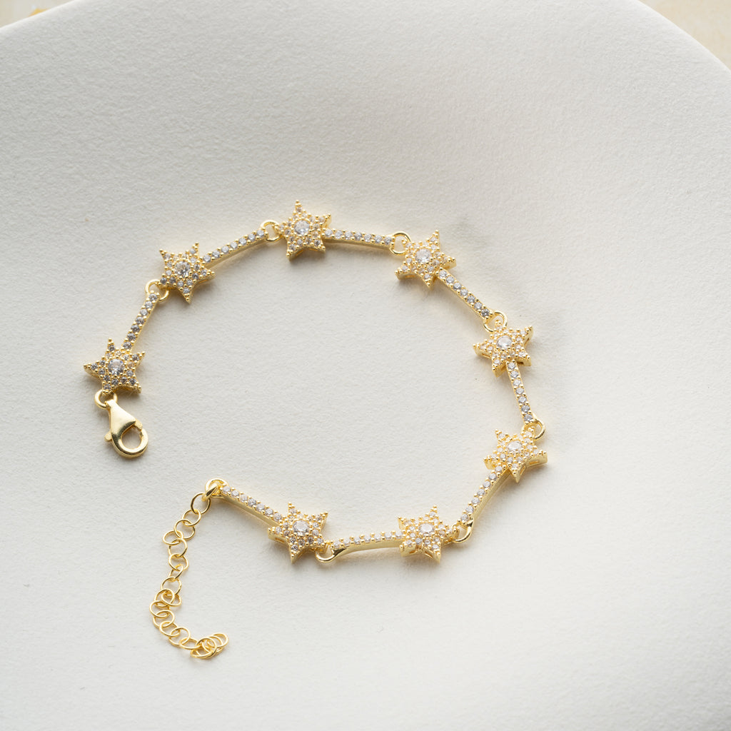 Armband med isstjärna | 925 silver