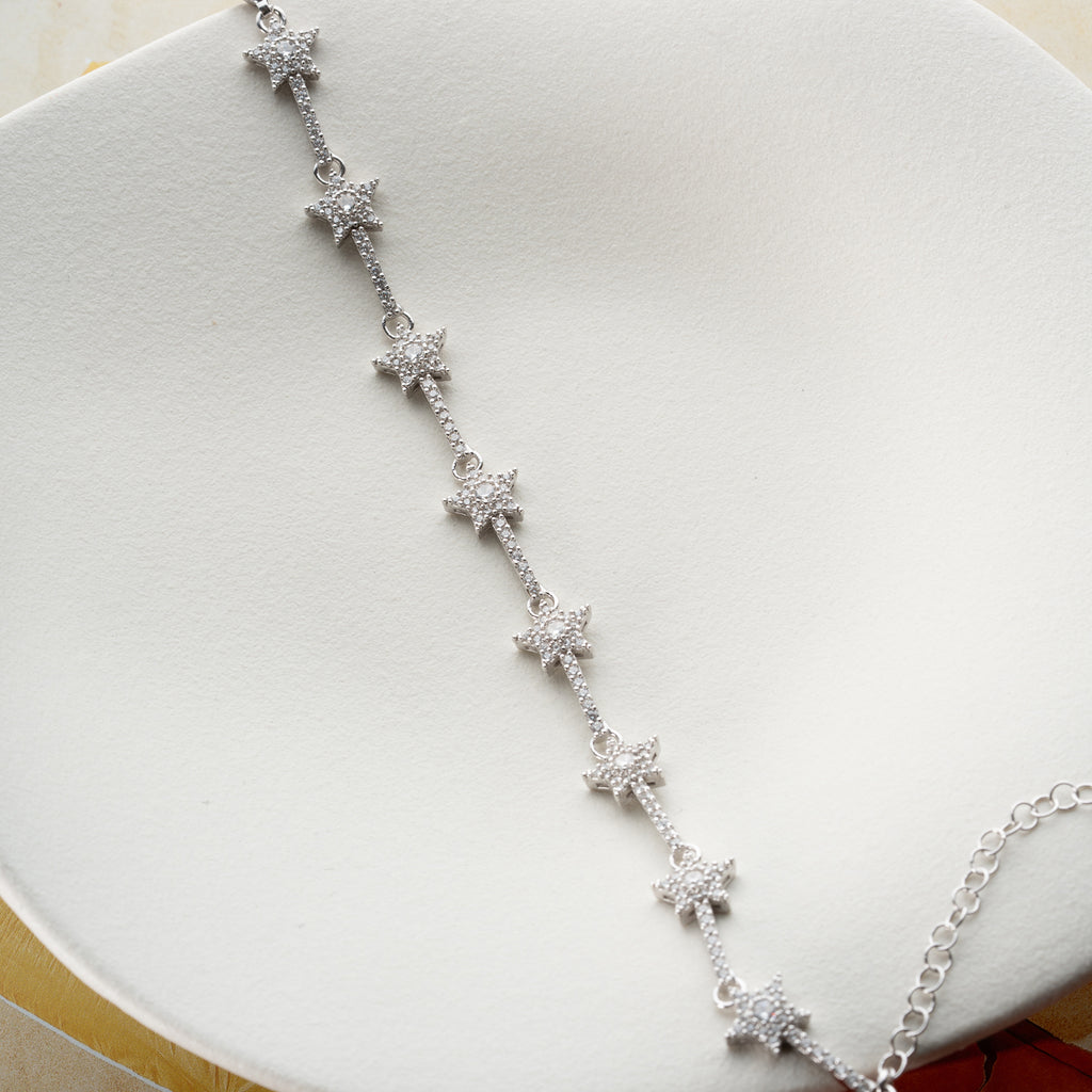 Armband med isstjärna | 925 silver