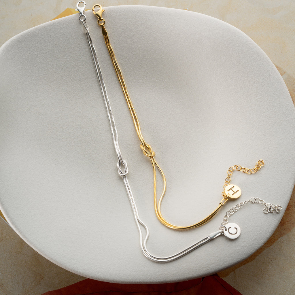 PAR INIFINITY INITIALPLATTAR | 925 SILVER