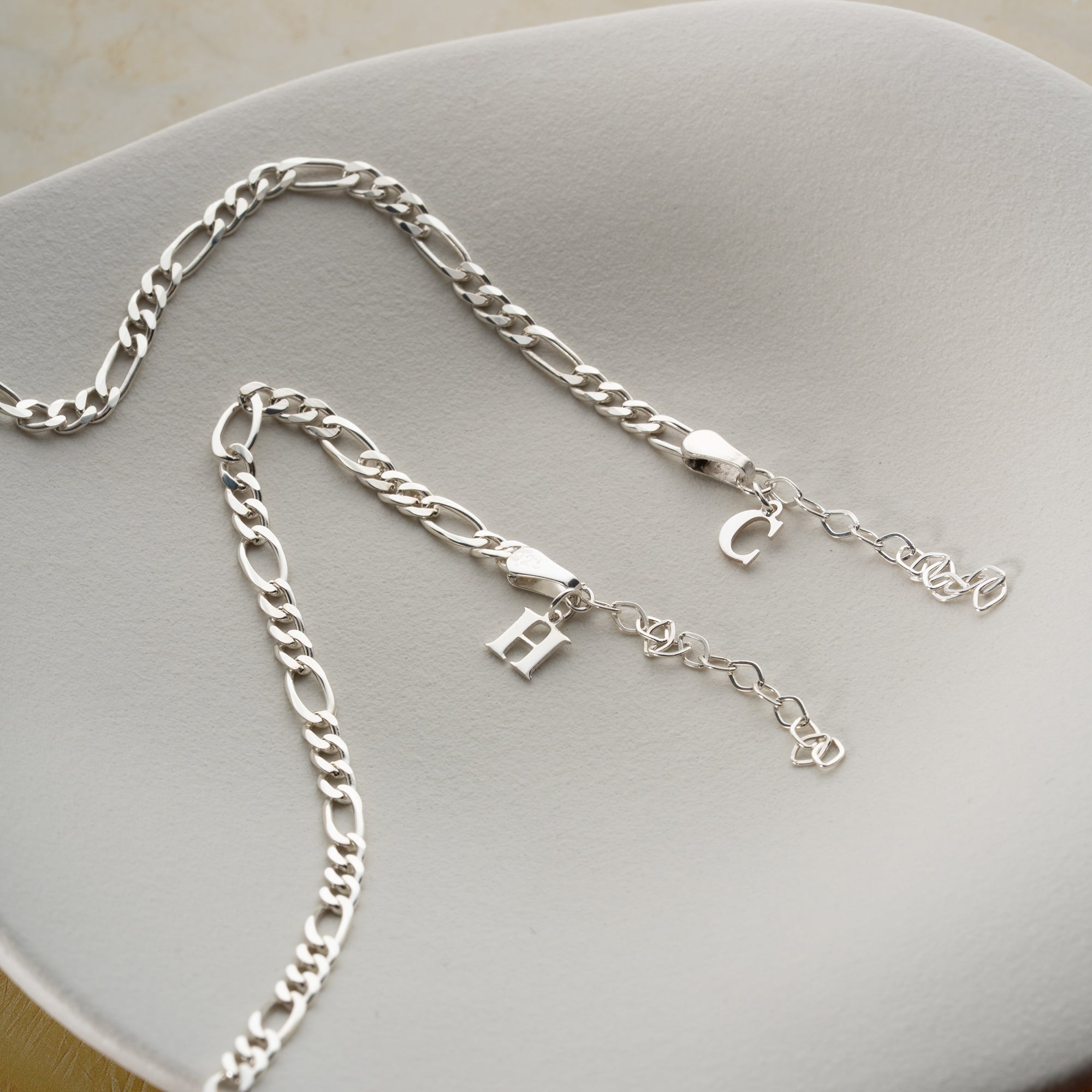 FIGARO BOKSTÄVER BASIC PARTNERARMBAND | 925 SILVER