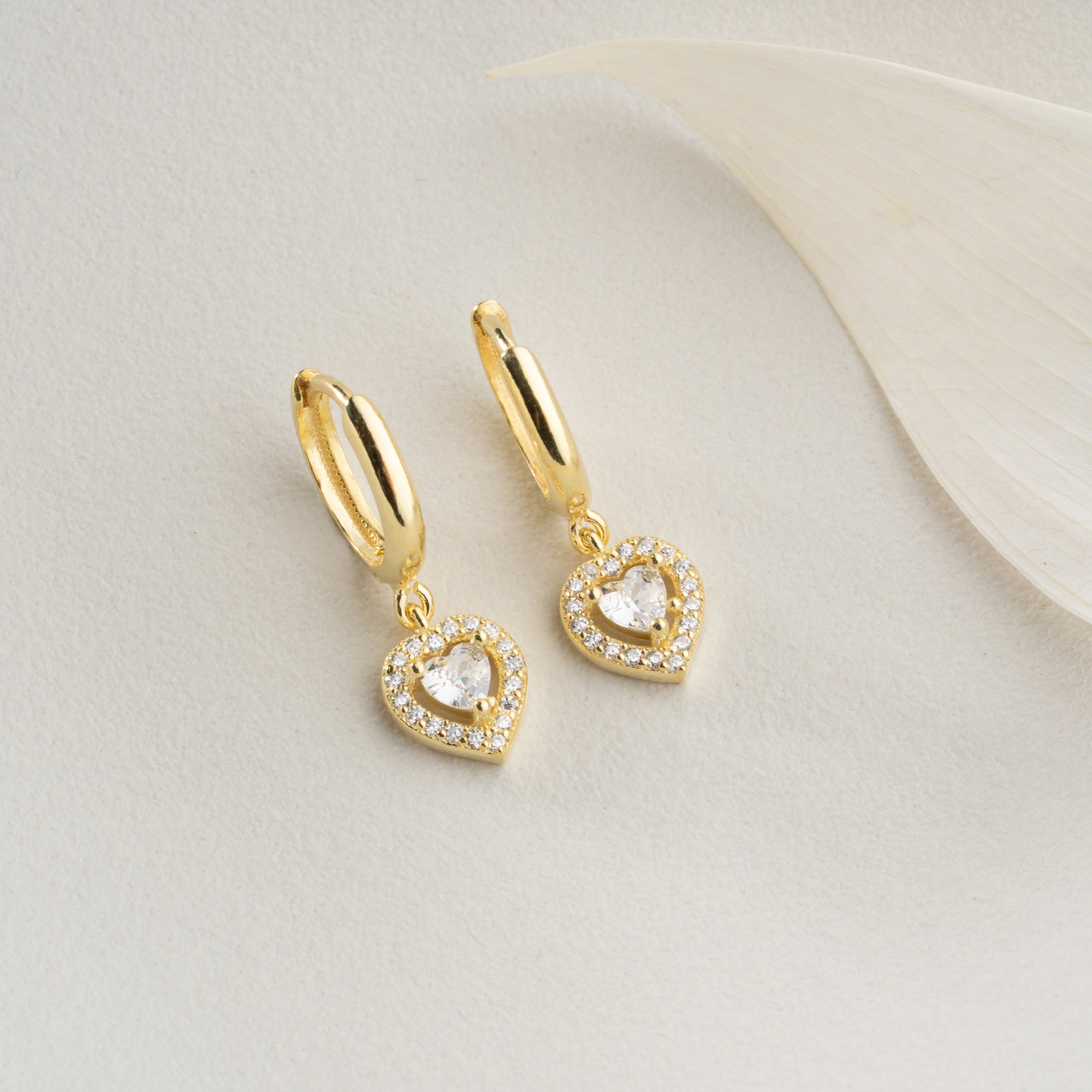 LUMIÈ HJÄRTA ÖRHÄNGEN | 925 SILVER