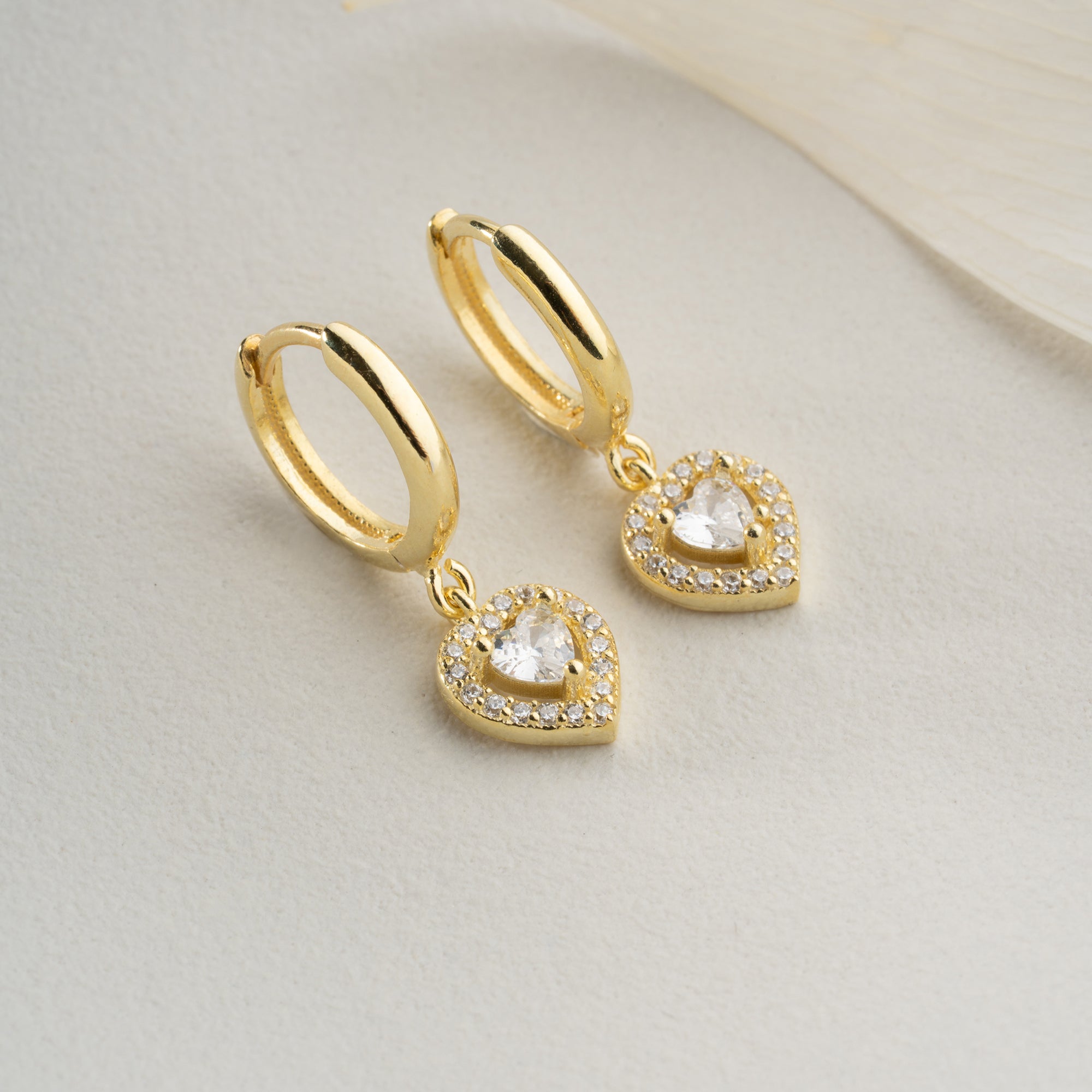 LUMIÈ HJÄRTA ÖRHÄNGEN | 925 SILVER