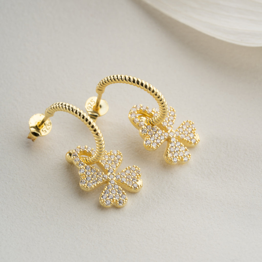 ORYN KLÖVERÖRHÄNGEN | 925 SILVER