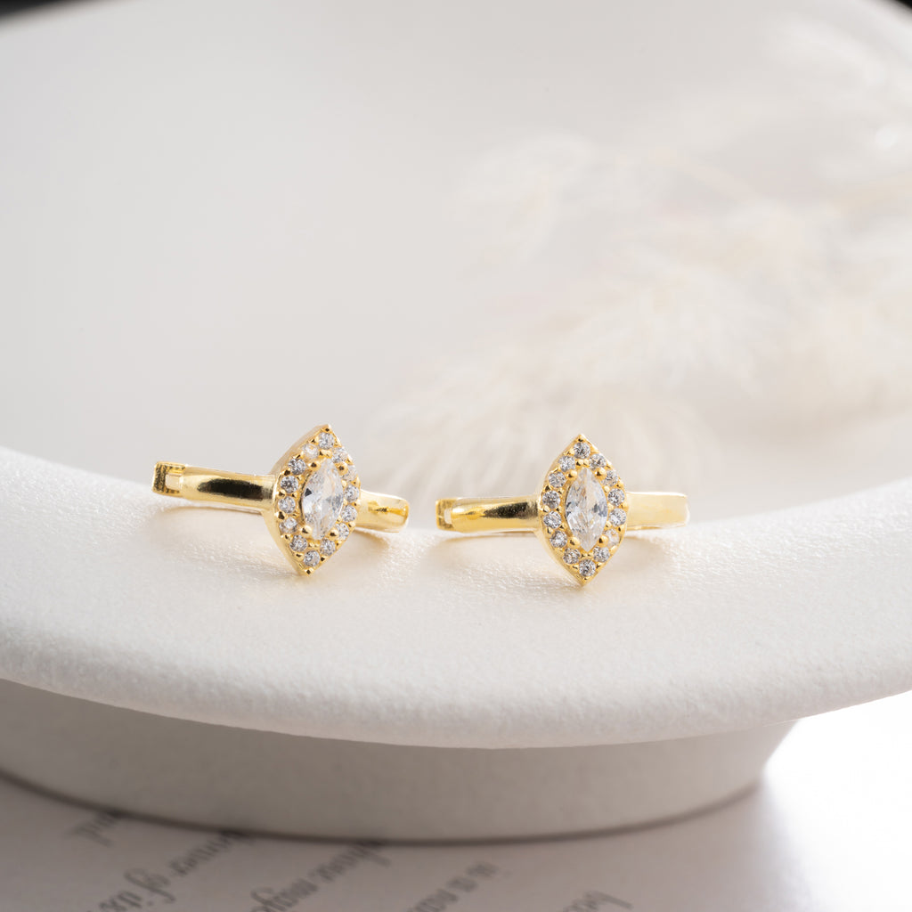 AMY ZIRKONIA ÖGONHÄNG | 925 SILVER