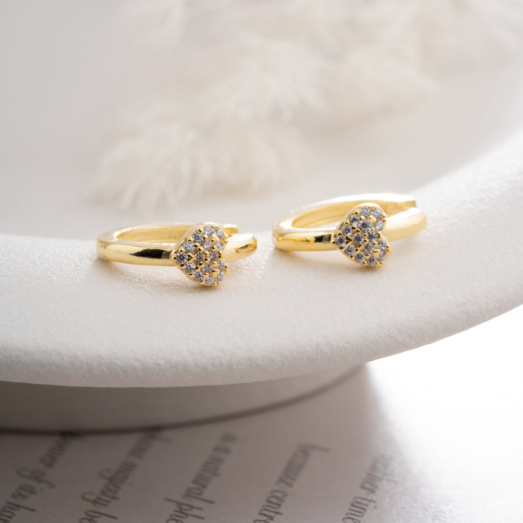 ÖGONHÄNG MED SÖT HJÄRTA | 925 SILVER