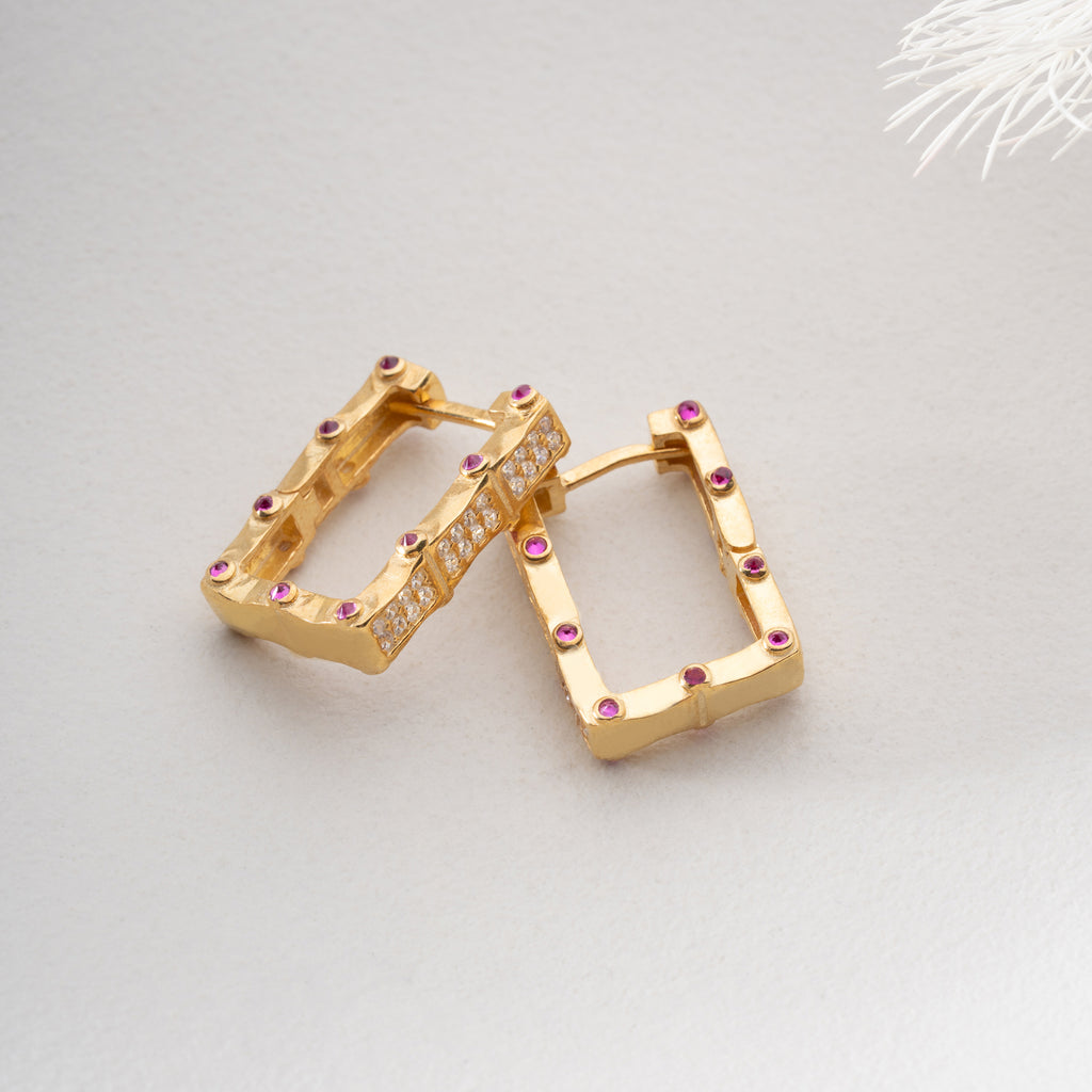 JUNA TORG ÖRHÄNGEN | 925 SILVER