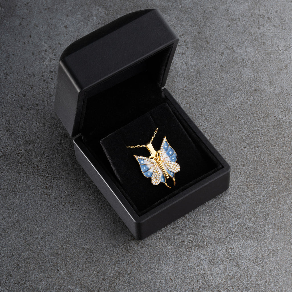 KRAGE MED VILGGRAVER | 925 SILVER