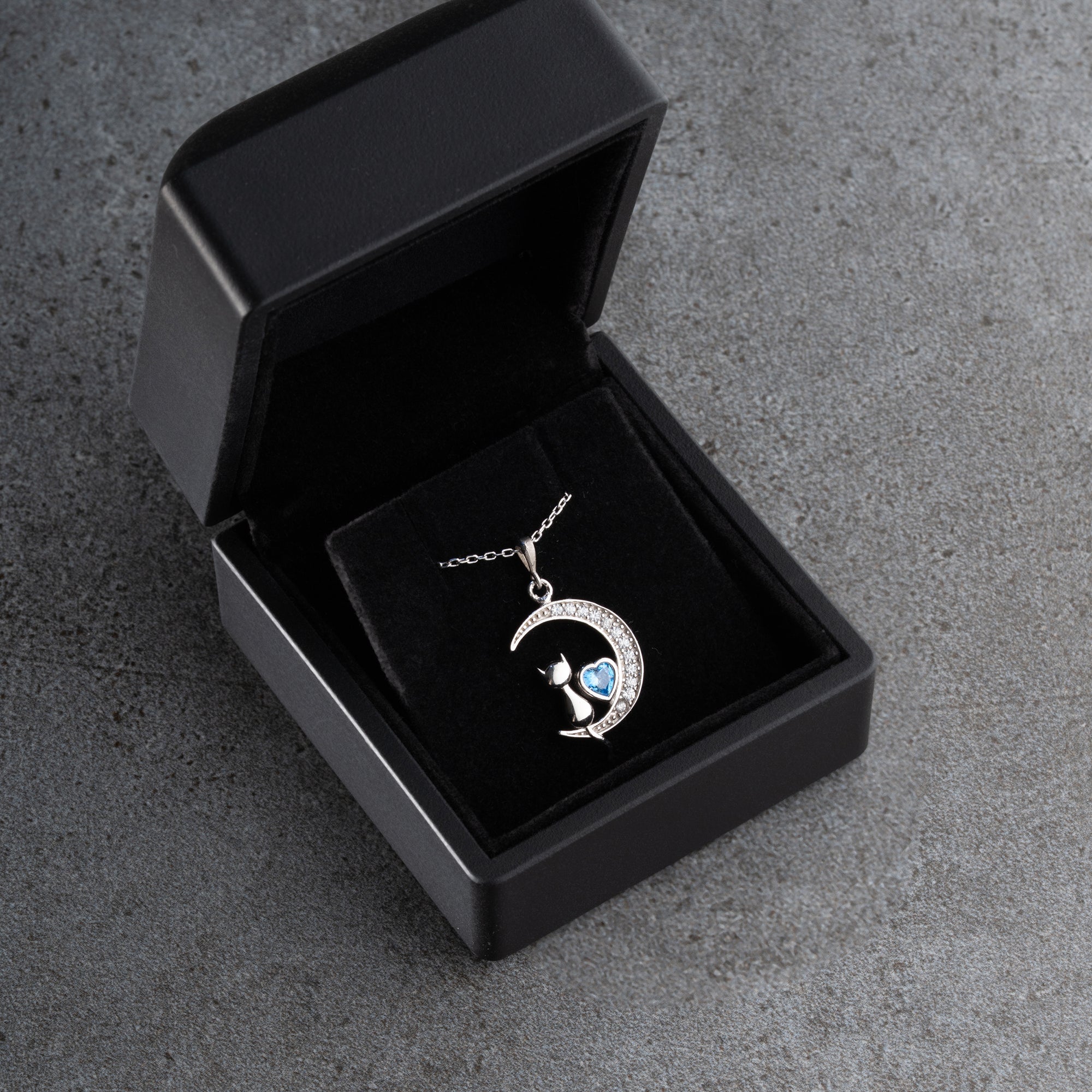 KATT MÅN HALSBAND | 925 SILVER