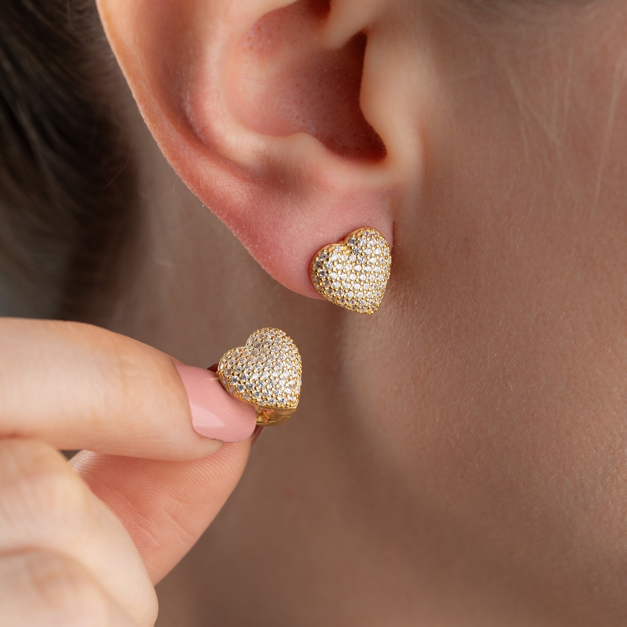 MIA HJÄRTA ÖRHÄNGEN | 925 SILVER