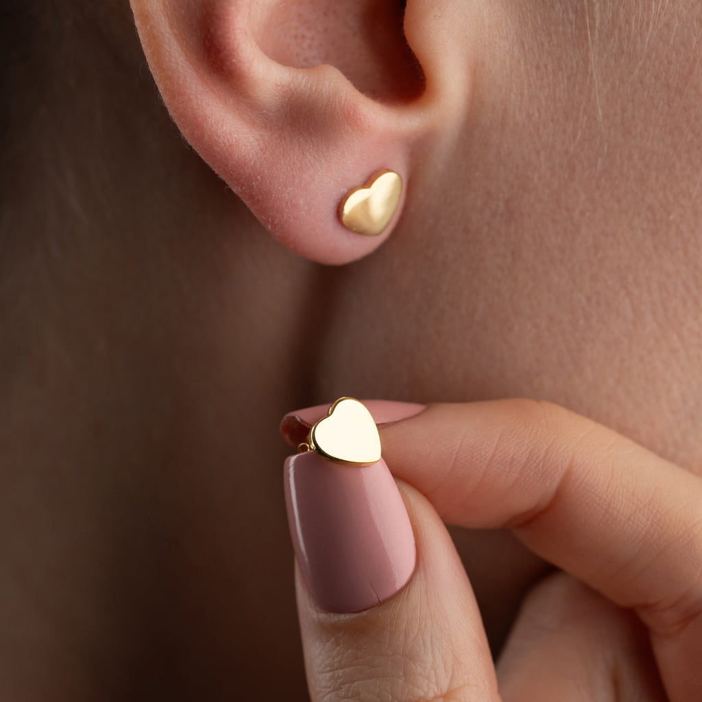 MINI HJÄRTA ÖRHÄNGEN | 925 SILVER