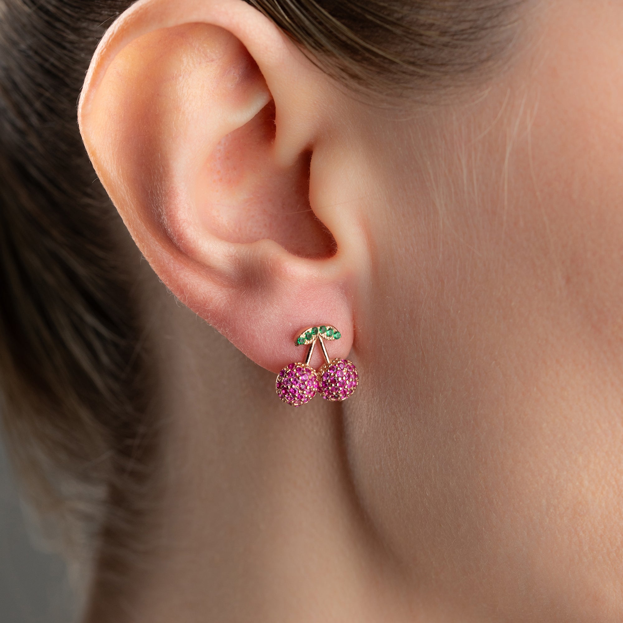 KÖRSBÄR ÖHANGEN | 925 SILVER