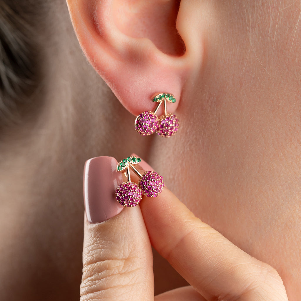 KÖRSBÄR ÖHANGEN | 925 SILVER