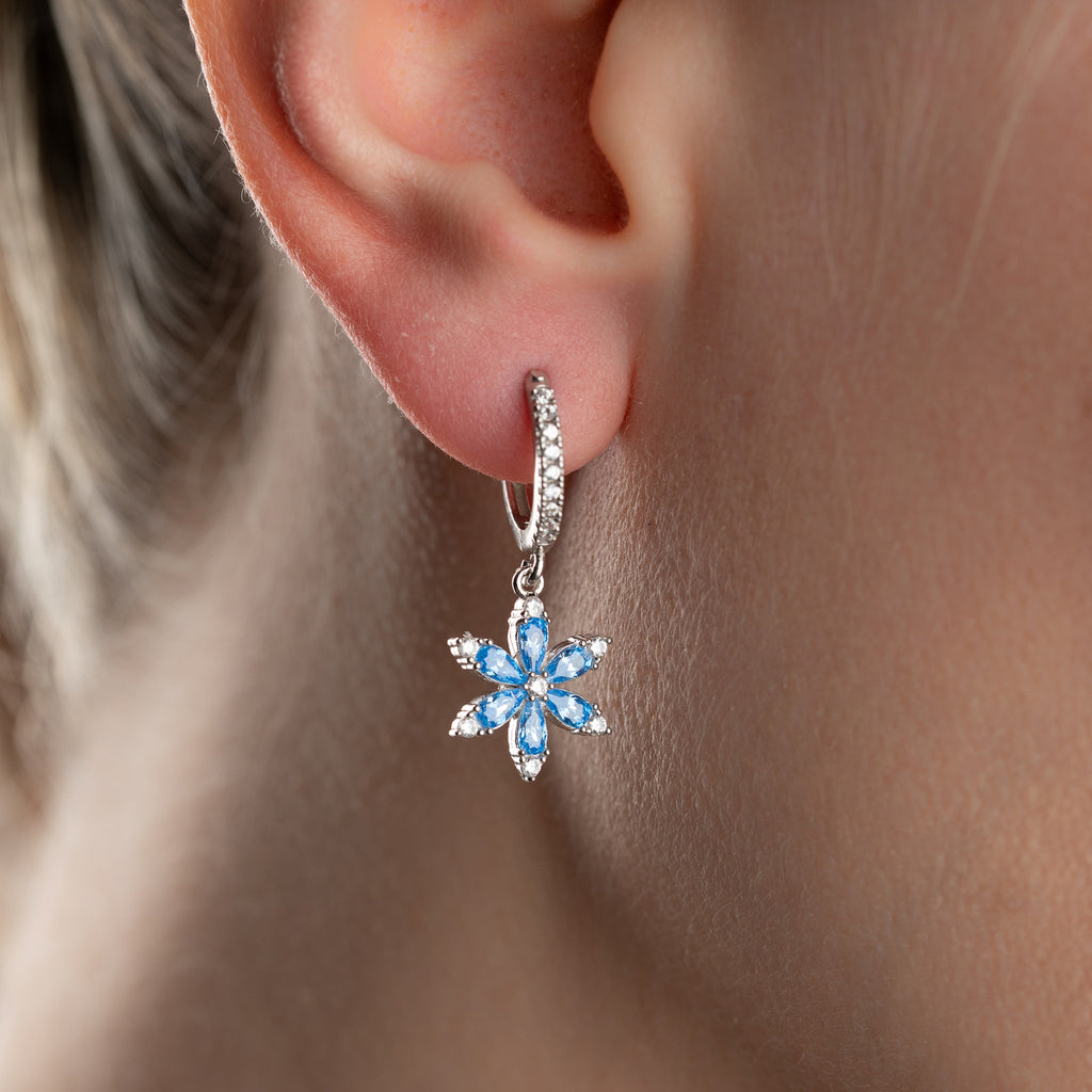 AQUA POLARIS ÖGONHÄNG | 925 SILVER