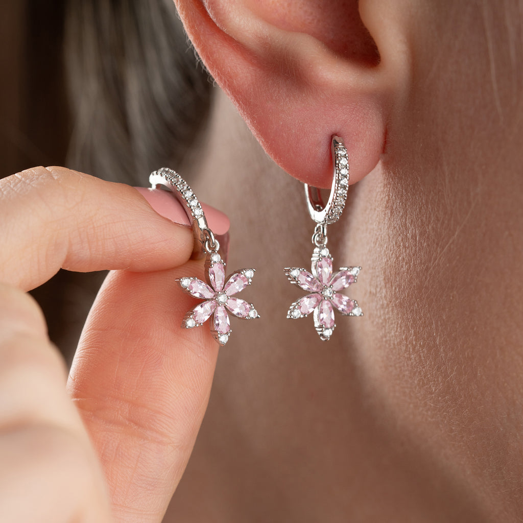 ROSA POLARIS ÖRONHÄNGAR | 925 SILVER