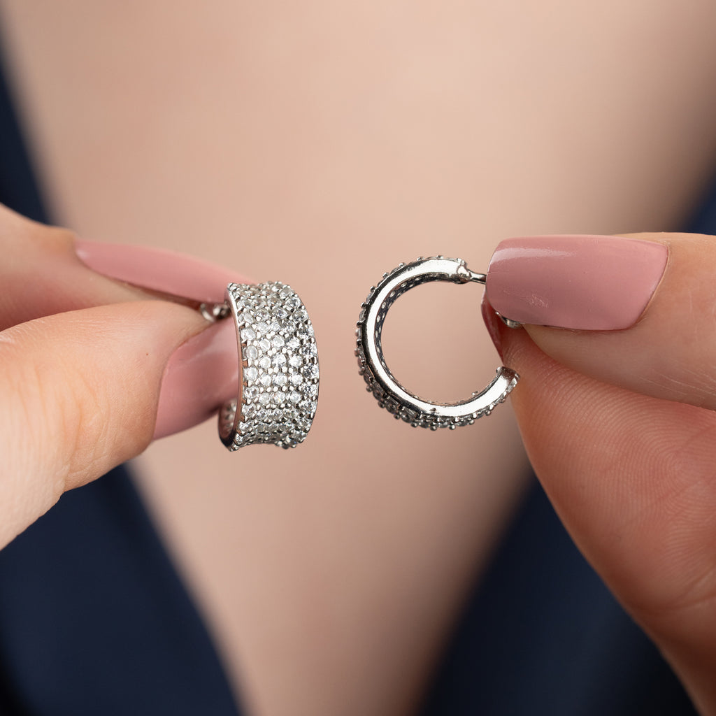 LEDA ÖRHÄNGEN | 925 SILVER