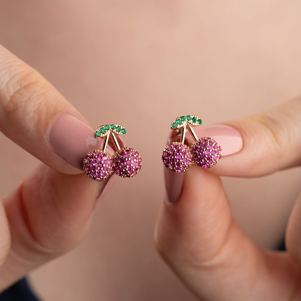 KÖRSBÄR ÖHANGEN | 925 SILVER