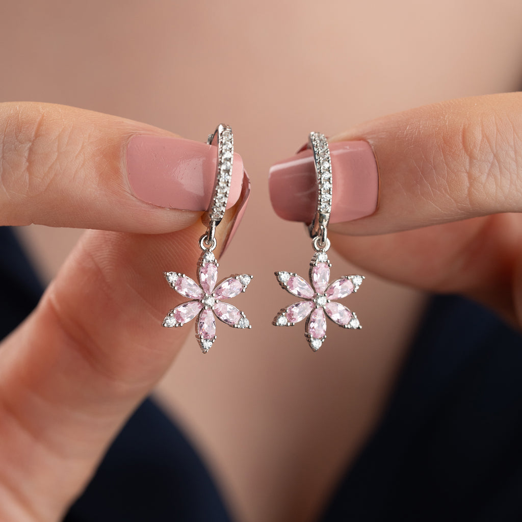 ROSA POLARIS ÖRONHÄNGAR | 925 SILVER