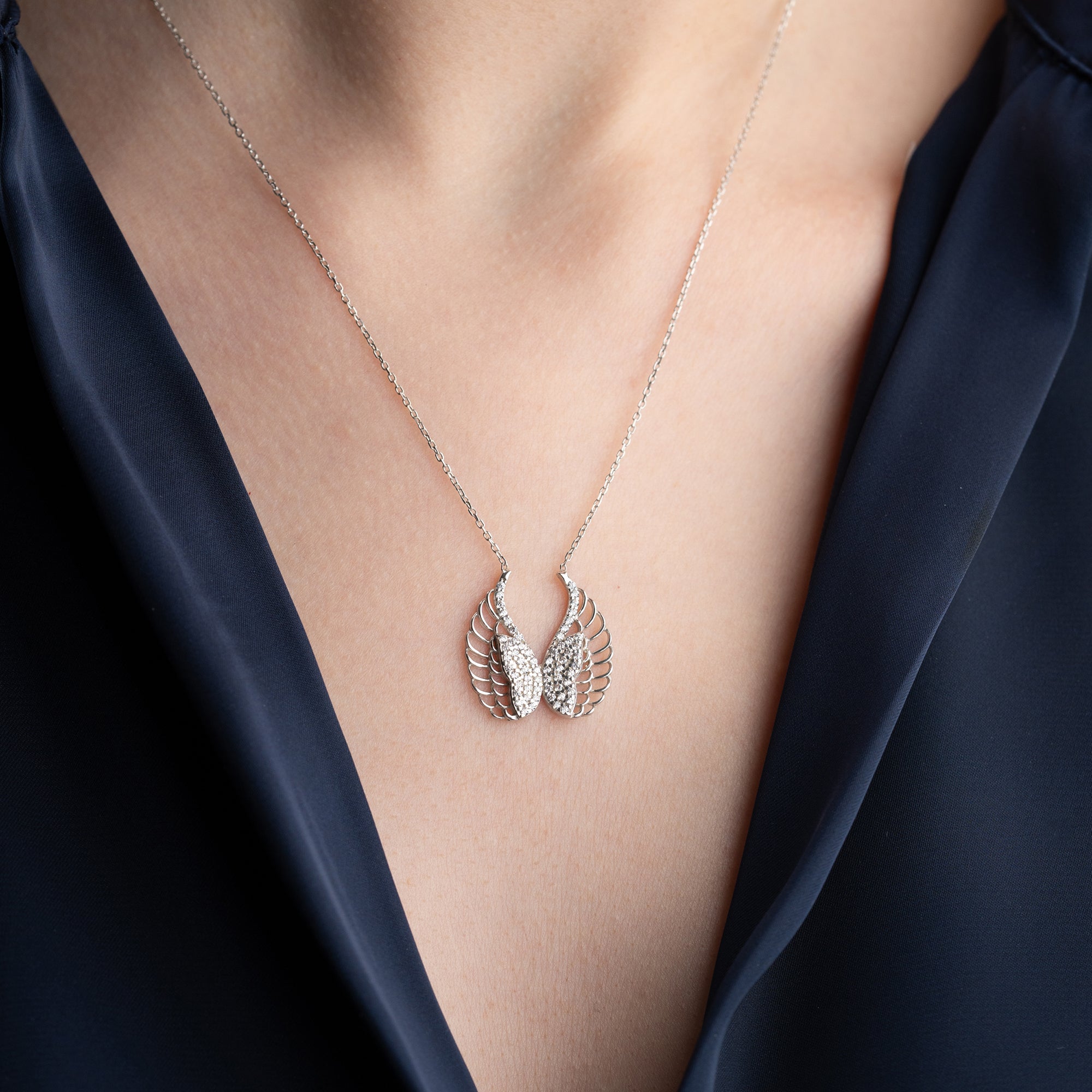 ÄNGELVINGELHALSBAND | 925 SILVER