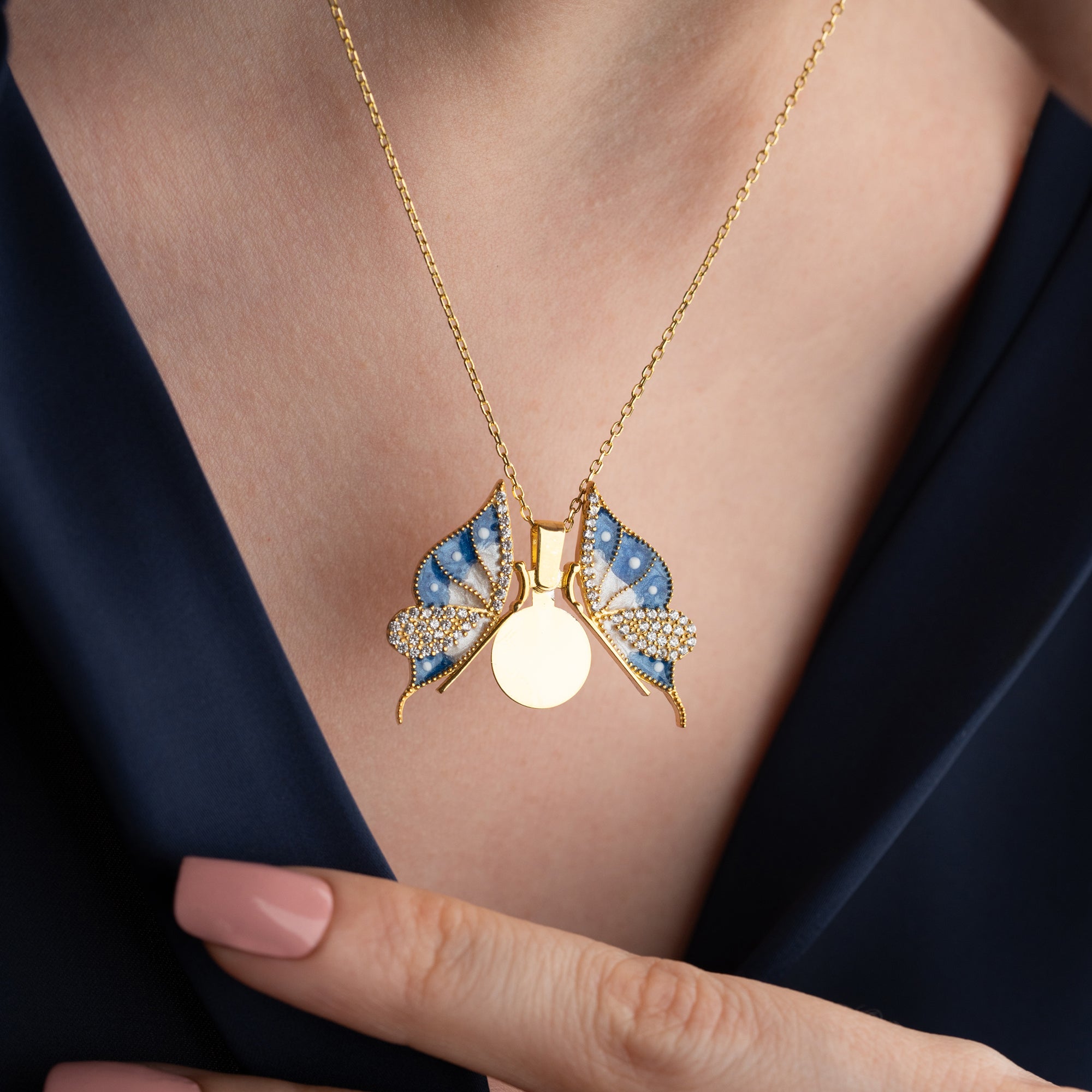 KRAGE MED VILGGRAVER | 925 SILVER