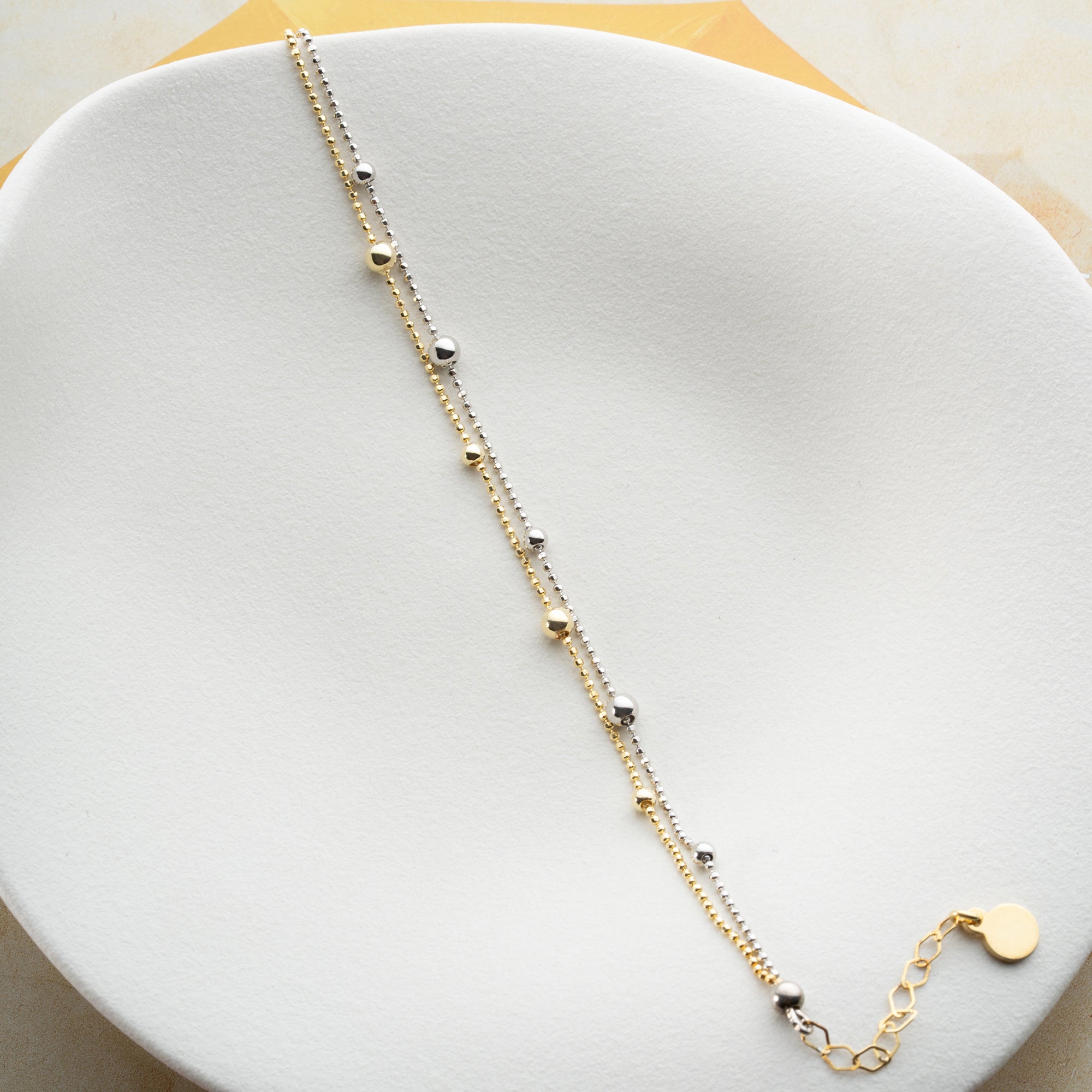 TVÅFÄRGAT ARMBAND | 925 SILVER