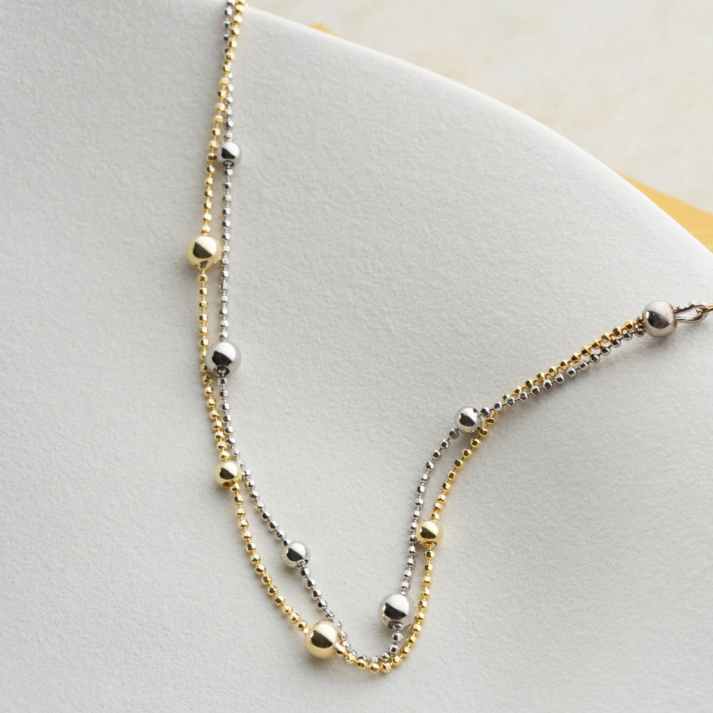 TVÅFÄRGAT ARMBAND | 925 SILVER