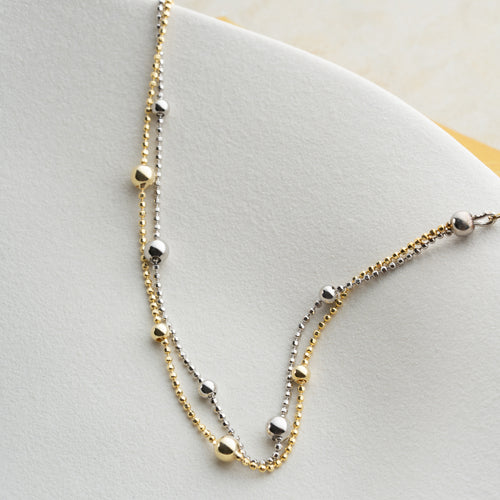 TVÅFÄRGAT ARMBAND | 925 SILVER