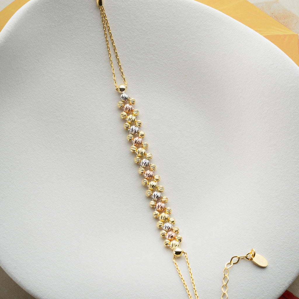 DORICA TRICOLOR ARMBAND | 925 SILVER