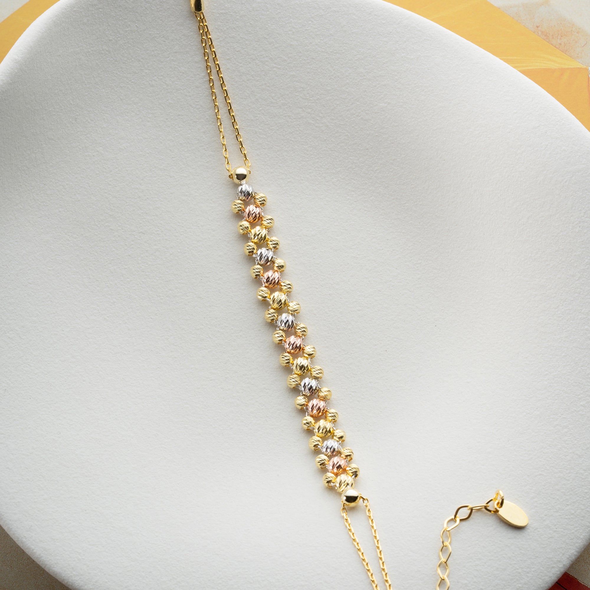 DORICA TRICOLOR ARMBAND | 925 SILVER