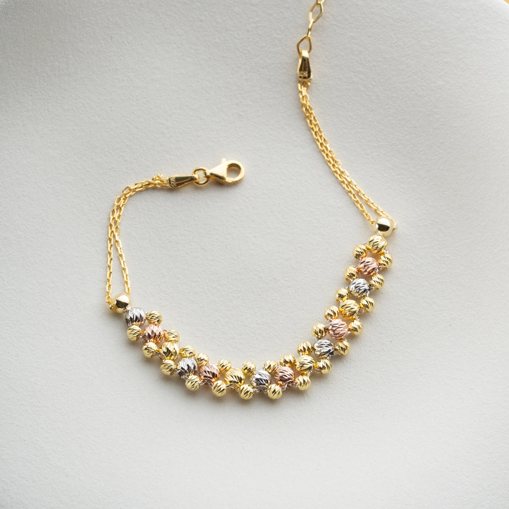 DORICA TRICOLOR ARMBAND | 925 SILVER