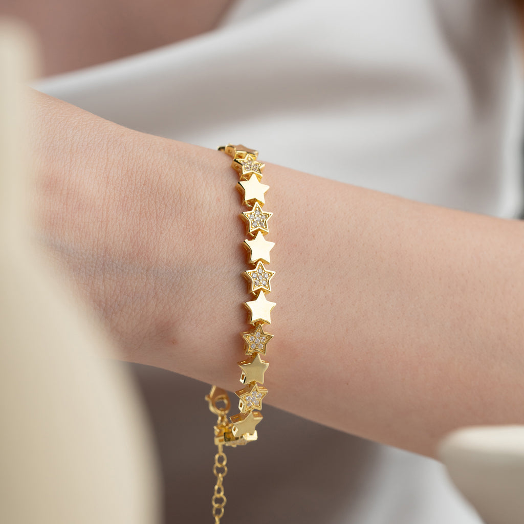 HELT STJÄRNAR ARMBAND | 925 SILVER