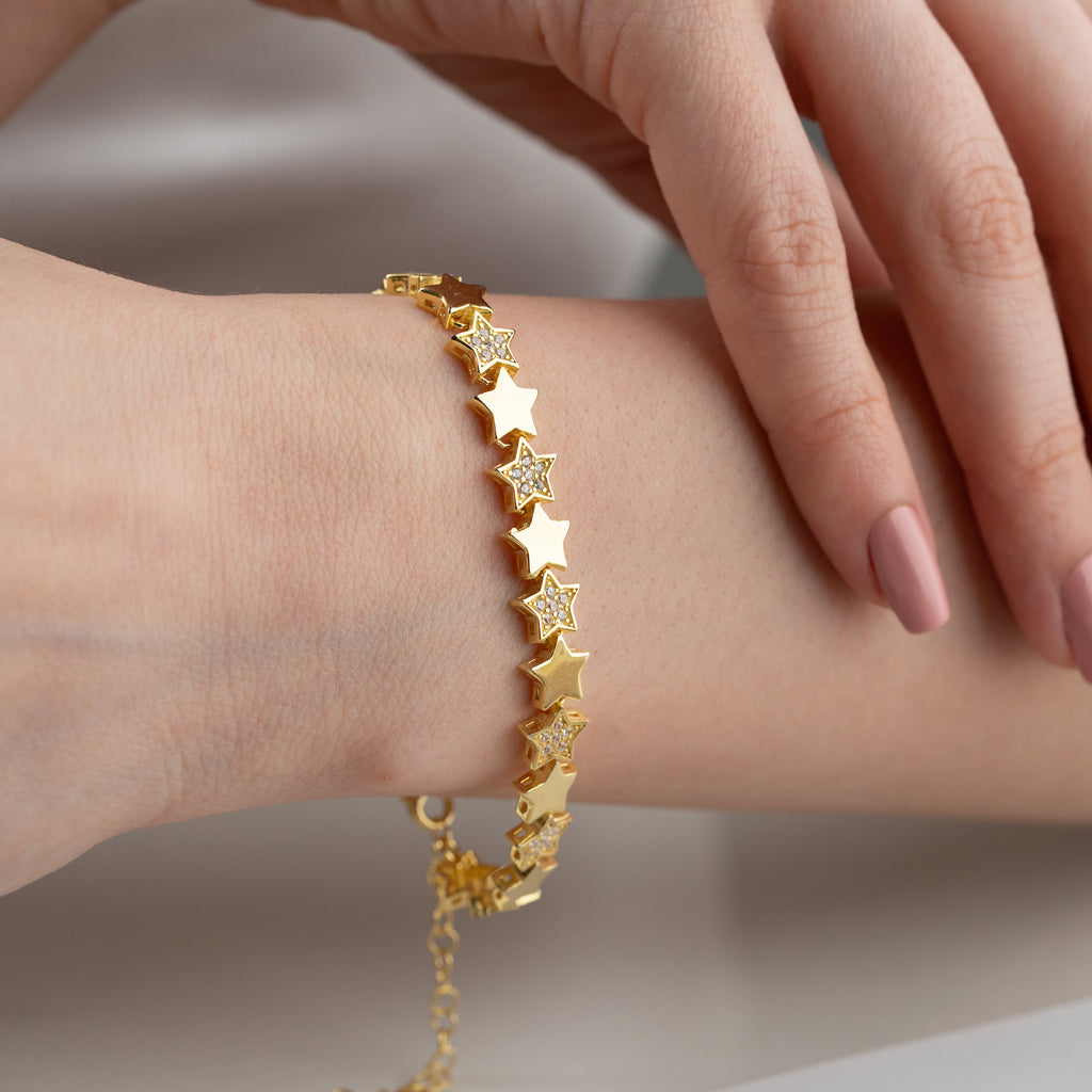 HELT STJÄRNAR ARMBAND | 925 SILVER