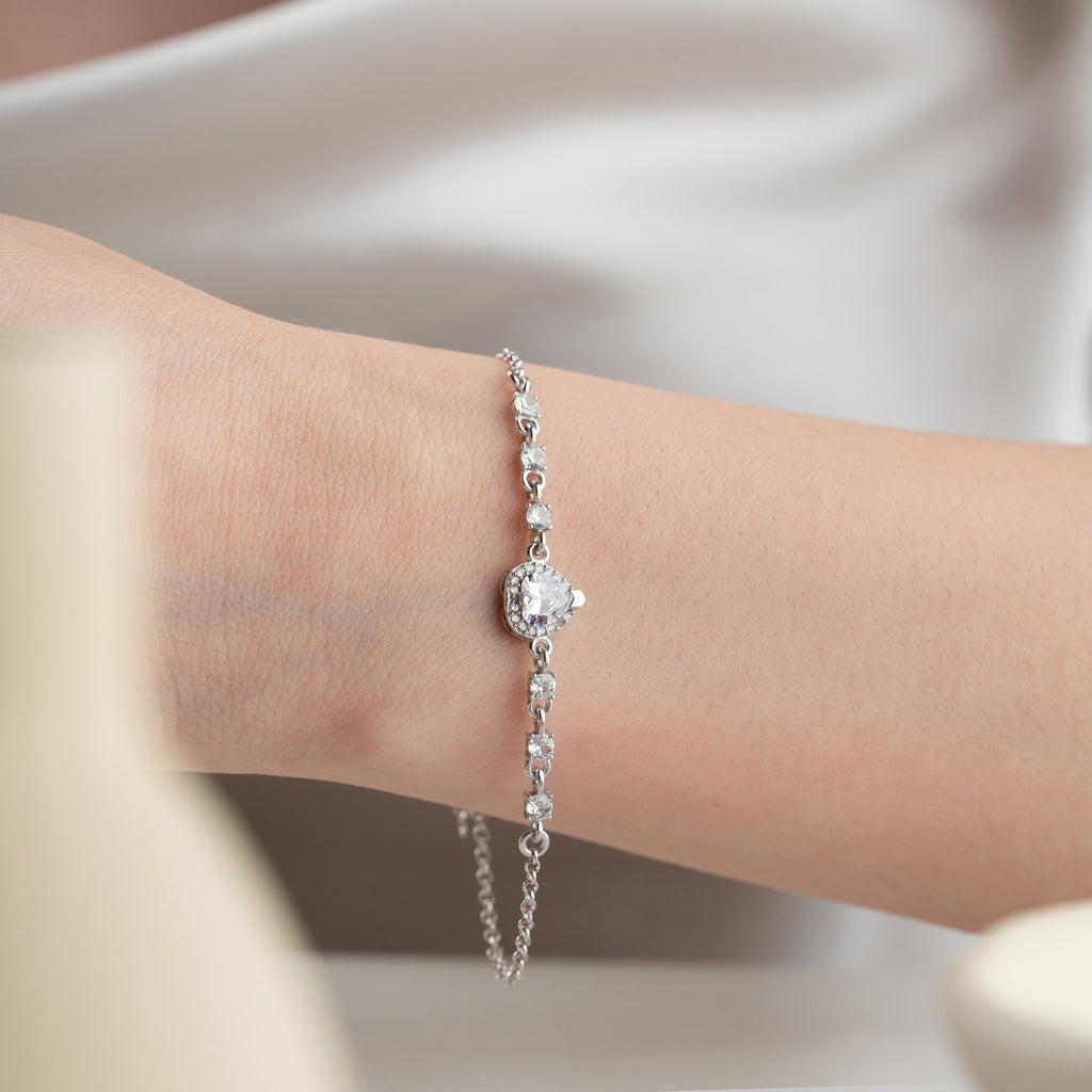 ARMBAND MED DROPPSTEN | 925 SILVER