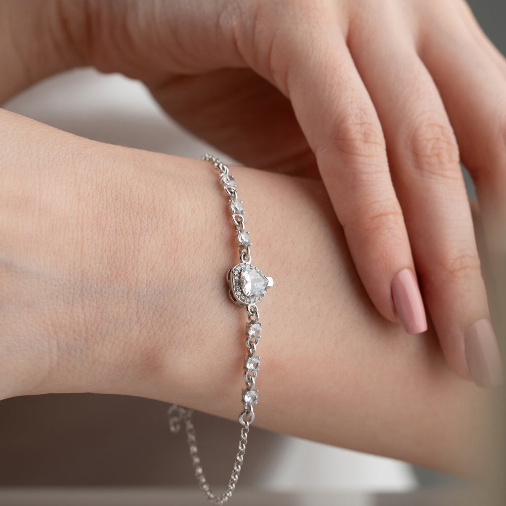 ARMBAND MED DROPPSTEN | 925 SILVER