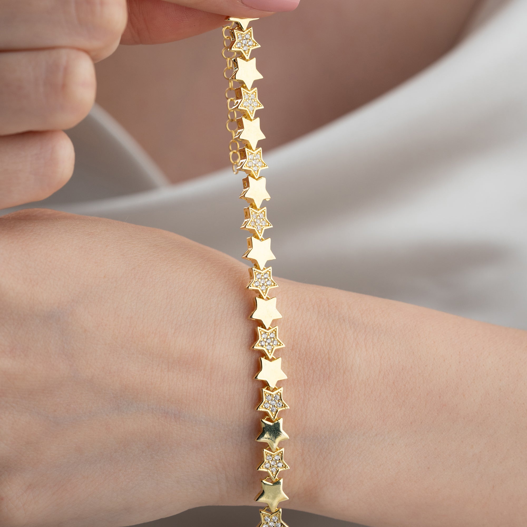 HELT STJÄRNAR ARMBAND | 925 SILVER