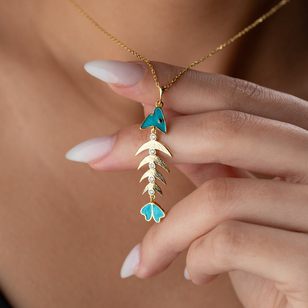 FISKBEN HALSBAND | 925 SILVER 