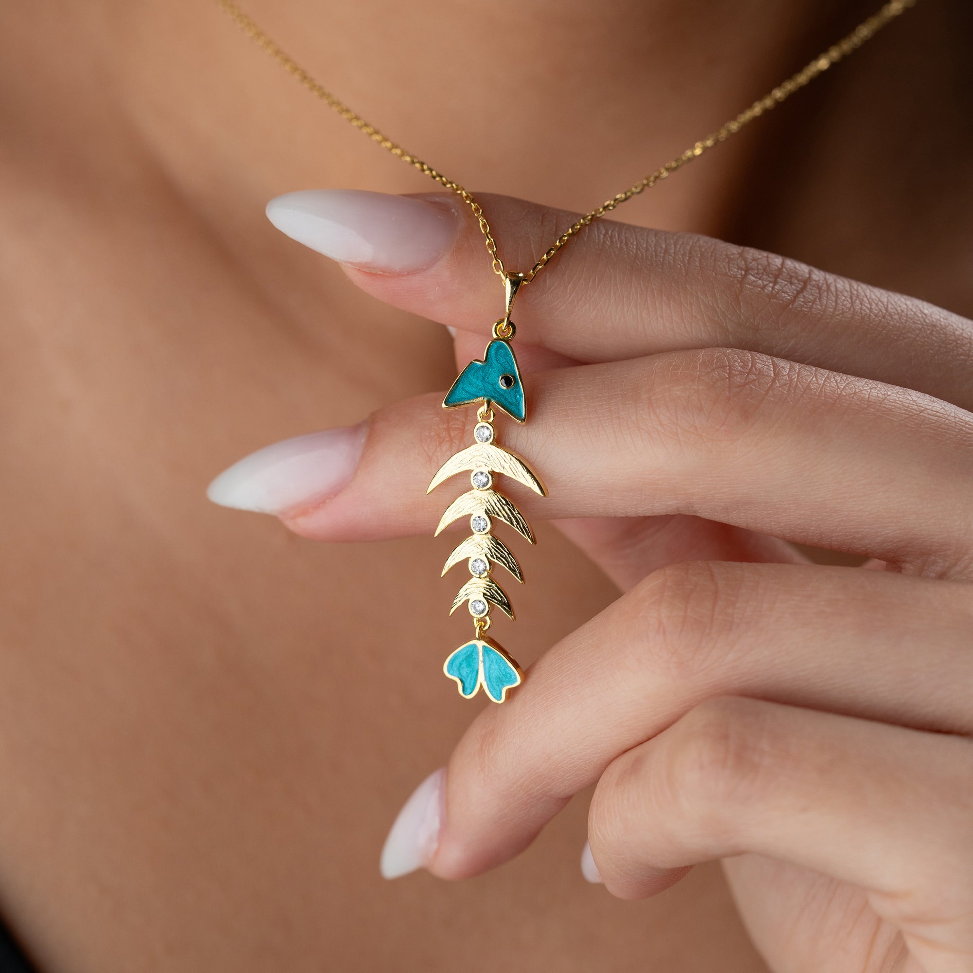 FISKBEN HALSBAND | 925 SILVER 