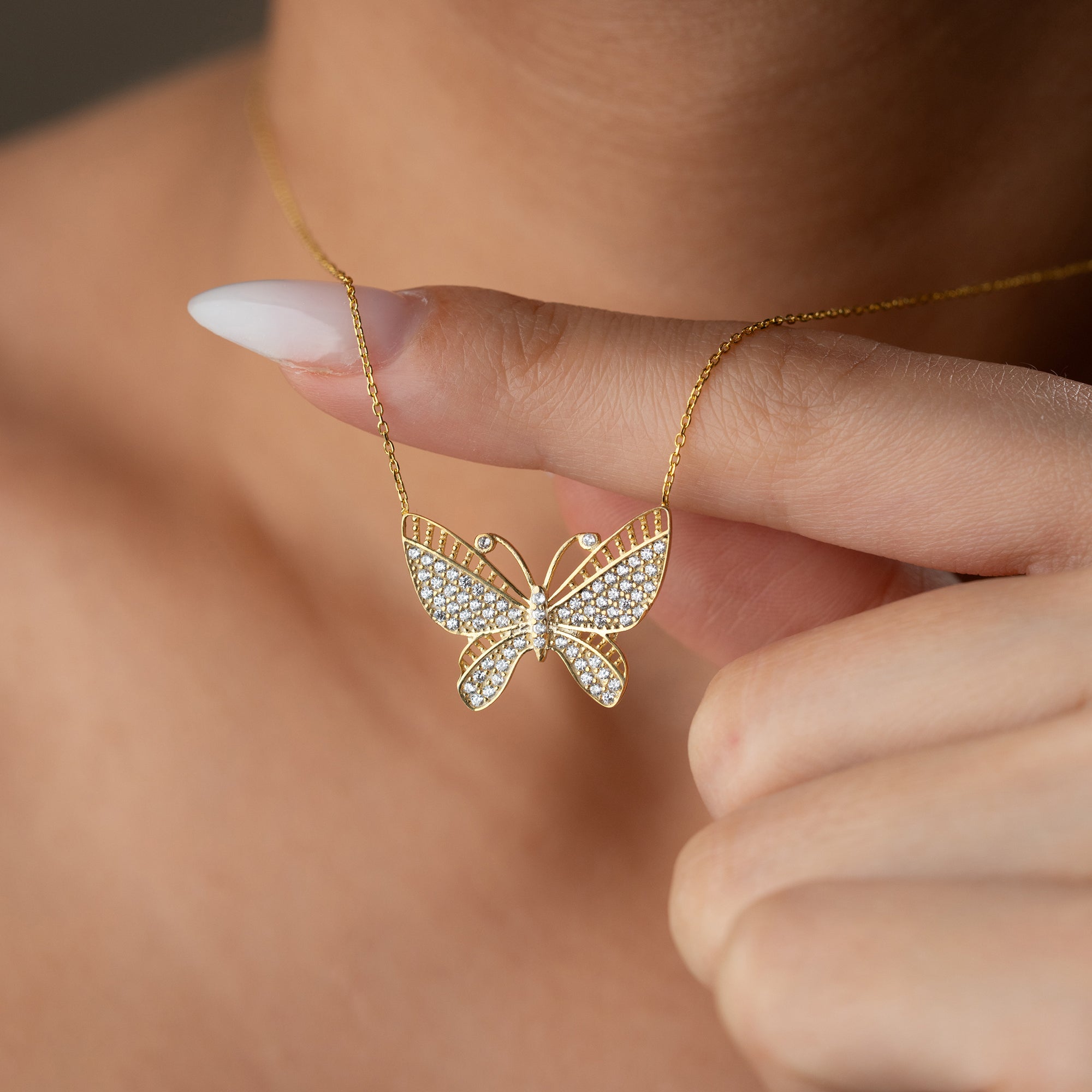 FJÄRILS ZIRCONIA COLLAR II | 925 SILVER 