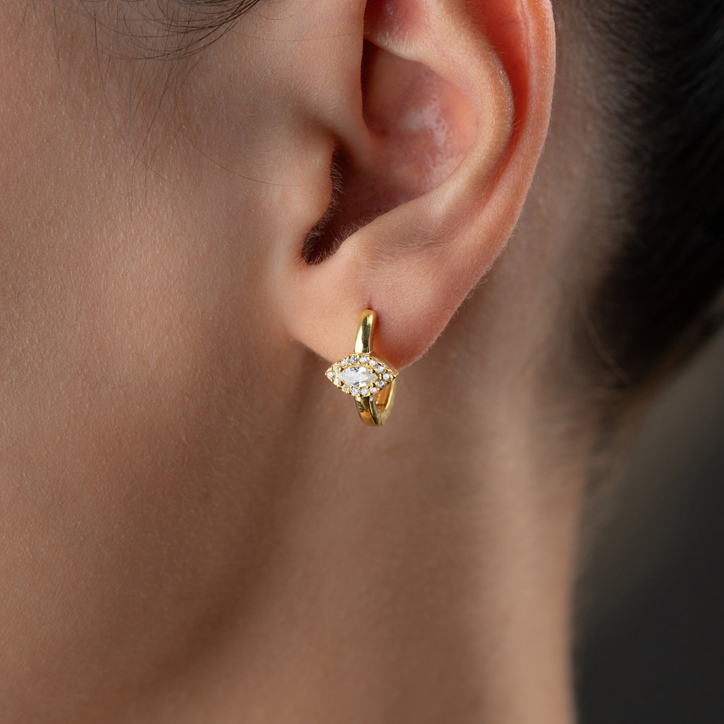 AMY ZIRKONIA ÖGONHÄNG | 925 SILVER