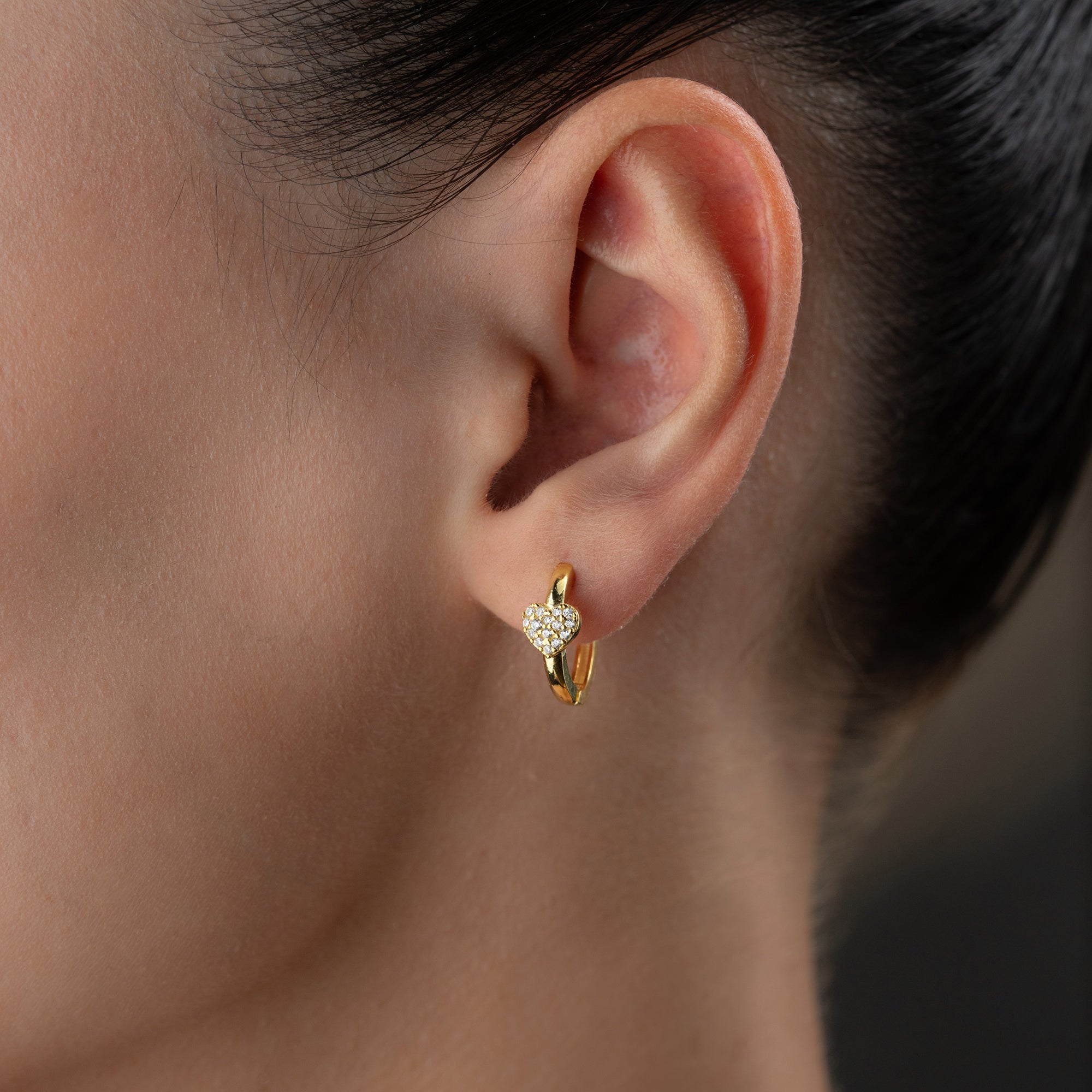 ÖGONHÄNG MED SÖT HJÄRTA | 925 SILVER