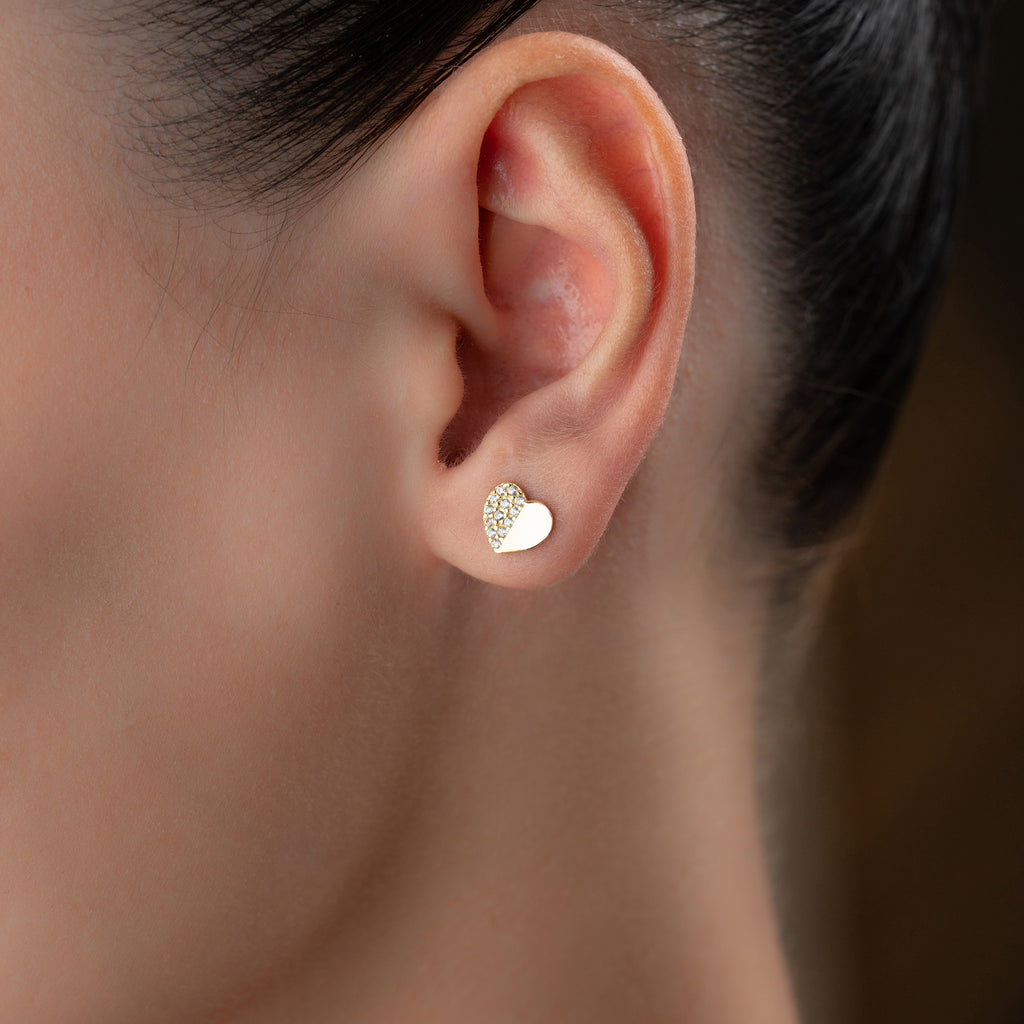 BESS HJÄRTA ÖRHÄNGEN | 925 SILVER