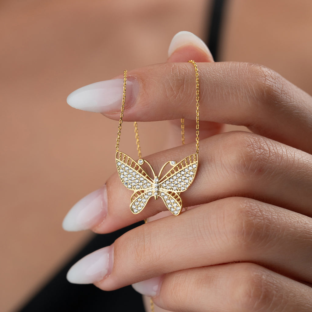 FJÄRILS ZIRCONIA COLLAR II | 925 SILVER 